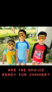 POOL TOYS - Swim Goggles Big Eyes (Emoji) Heart