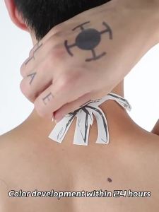 Cross & Angel Temporary Tattoo Herbal Semi-Permanent Waterproof 7-15 Days Mystical Religious Fake Tattoo for Arm & Leg