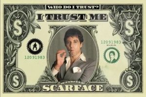 Scarface Tony Montana Print Canvas Painting Classic Gangster Movie Character Wall Modern Interior Home Decoration Art