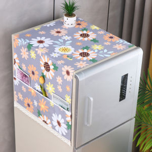 Vỏ Bảo Vệ Tủ Lạnh Chống Bụi Chống Thấm Nước Chống Dầu Máy Giặt Vải Đa Năng Chất Liệu Vải Phong Cách Mỹ Nhà Vườn