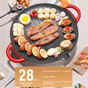 MENGCHUANG | Less Smoke Non-Stick Korean-Style Multi-functional Electric Griddle