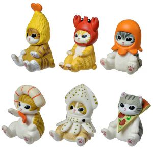 Bandai | Mofusand Shark Cat Blind Box - Fruit Cat Image Toy Collected Doll Cute Accessory Doll Gift Ideal Childrens Gift