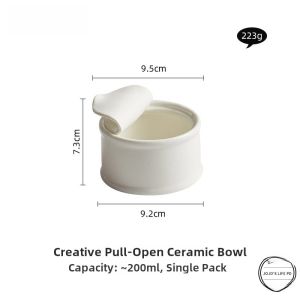 Cute Small Stew Pot Sauce Dish Dessert Pudding Baking Bowl Restaurant Style Ceramic Bowl Pure Color for Everyone