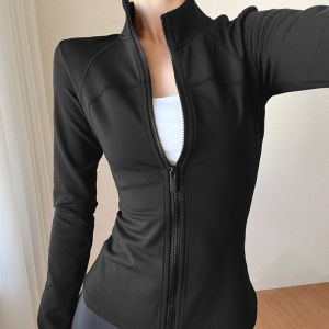 YANSE | Quick-Drying Long Sleeve Womens Jacket for Dance Cycling Training Fitness Ski Running Yoga