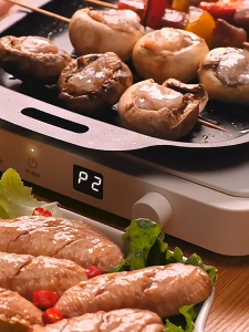 กระทะปิ้งย่างแคมป์ปิ้ง กระทะเกาหลี พกพาสะดวก เครื่องครัว กระทะย่างสเต๊ก กระทะทอด ถาดอบ