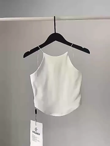 YIFAFA （Buy 1 Take 1）【2-3 Days Delivery】Spicy Girls Vests One Piece Solid Color Chest Padded Crop Tops Sleeveless Comfortable Soft Camis Womens Tanks