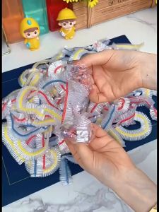 50/100pcs Color disposable food cover plastic packaging food grade PE fresh-keeping film bag thickened elastic stretch