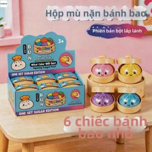 CHUNCAN | Đồ Chơi Hình Bánh Bao Giảm Stress với Hộp Đen