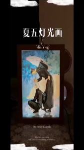 Bandai | Anime Character Satoru Gojo Photo Frame Led Three-Color Light Photo Frame Painting Decoration Christmas Gift Moonlight Lamp