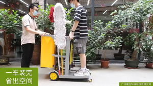 Janitorial Cart Multi-Function Cleaning Trolley with Wheels Heavy Duty Hotel Service Cart Waterproof Oxford Bag Universal Wheel Linen Cart for Hotel Office Restaurant