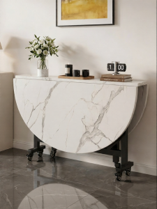 ZHUSHANXIA | Folding Movable Round Table For Small Households
