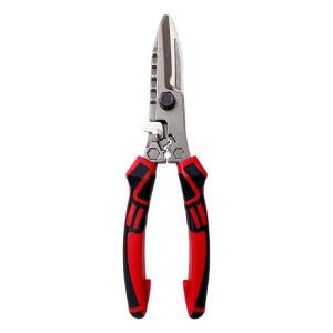 Stainless Steel Electrician Scissors With Wrench Function For Cable Iron Wire Cutting Stripping Crimping Hand Tool