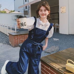 กางเกงยีนส์ทรงหลวมเอวสูงสไตล์เกาหลีสำหรับผู้หญิง ฤดูใบไม้ผลิ 2025 กางเกงขายาวทรงหลวมสไตล์วิทยาลัยสำหรับใส่ทำงาน