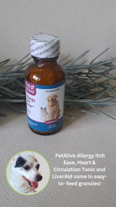 PetAlive® Allergy Itch Ease™ Granules for Dog Cat Allergies Skin Itchiness & Redness - Natural Allergy Supplement for Dogs Cats