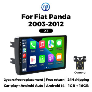 2025 New Car Radio Stereo Android 14 For FlAT Panda 2003 2004 2005 2006 2007-2012 GPS BT Wireless Carplay Auto Multimedia Player