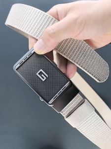 Dây lưng Nam vải Canvas siêu bền đẹp_Khóa luồn con lăn hợp kim không gỉ chắc chắn tiện dụng - Thắt lưng Nam vải dù