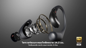 EarFun OpenJump Open Ear Headphones Wireless Earbuds with Ergonomic Earhook Hi-Res Sound LDAC 4 Mics Super Clear Call IPX7 Waterproof