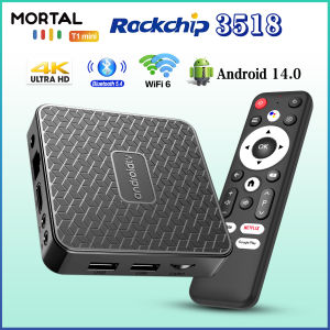 New Mortal T1 Mini RK3518 Smart TV Box Android 14 ATV TV Box 4K 60fps Wifi6 BT5.0 Voice Assistant Media Player Set Top Box