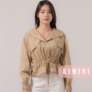 RIMINI - Atasan Wanita Jaket Casual Serut Kekinian Big Size - Deola Jacket 886730-1