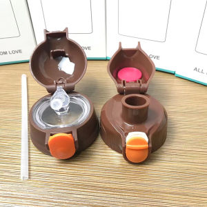 Kids Heat Preservation Cup Cover Accessories Neutral Outer Cover Water Kettle Cup Lid Silicone Straw Cup Leak Proof Lid Original Accessories