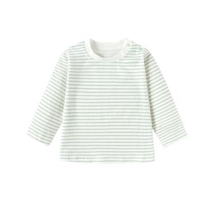 Cotton Baby T-Shirt with Stripes Long Sleeve