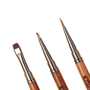 Cọ Vẽ Móng Hình Tam Giác Bằng Gel Gỗ Đàn Hương Dùng Cho Vẽ Móng Nghệ Thuật Gel Tạo Khối Acrylic Nối Dài Móng Đầu Cọ Bằng Nylon.