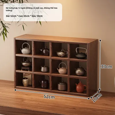 Kệ Treo Tường Gỗ Đựng Dụng Cụ Trà