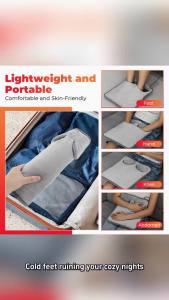 Electric Foot Heating Pad Soft Plush Foot Warmer Heater Household Foot Warming Mat with 4 Heat Levels & 4 Timers Fast Heating