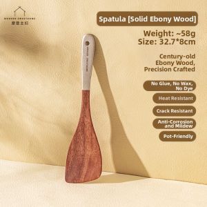 MODERN SWEETHOME | Ebony Wood Non-stick Pan Spatula