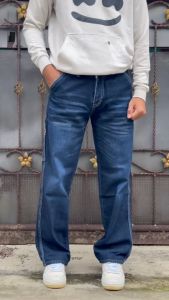 CELANA CARPENTER JEANS DENIM PANJANG GOMBRANG SKENA PRIA WANITA