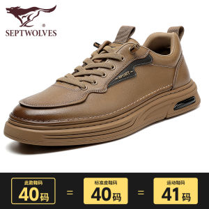 Comfortable Mens Casual Shoes Sporty Anti-slip Wear-resistant Spring Autumn Vintage Workwear Style round Toe Flat Heel