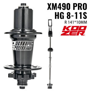 Koozer | KOOZER XM490 Pro MTB Mountain Bike Disc Brake Hub 141x10mm QR Boost 72 Clicks 4 Bearings HG MS 28/32H 8-12S