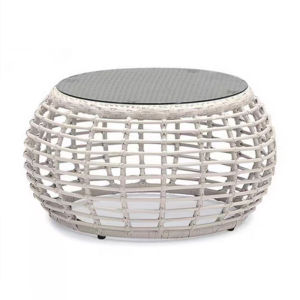 Outdoor Rattan Chair Sofa Courtyard Rattan Balcony Three-Piece Set Waterproof and Sun Protection Furniture Villa Homestay Inn