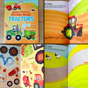 Childrens English Sticker Book Baby Dress-Up Scenario Picture Book Stick-On Toy for Early Education And Language Learning