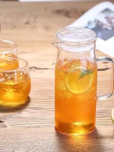 Thickened Glass Cold Water Pot Large Capacity Restaurant Grade High Temperature Resistant Home Use Explosion Proof Water Pot