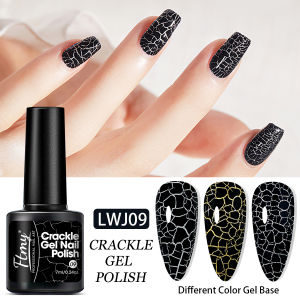 FTMY Single Pack Crackle Gel Nail Polish textured crackle effect/LED gel nail polish specially designed for DIY creative nail