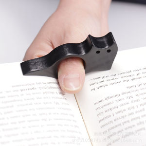 Wooden Pet Beard Cat Thumb Book Support Portable Thumb Page Holder One-handed Book Press Bookmark