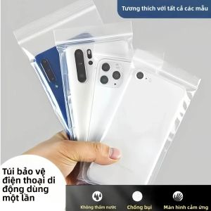 100 Chiếc Túi Đựng Điện Thoại Chống Nước Trong Suốt Đa Năng Túi Đựng Bụi Dây Kéo Tự Khóa Khi Đi Chèo Thuyền Trong Ngày Mưa-Vỏ Điện Thoại Di Động