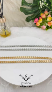 Asesoris Tas Rante Tas TEBAL PREMIUM R016 & R017 - EMAS MUDA & NEKEL - IMPORT