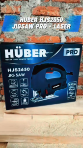HUBER HJS2650 Electric Jig Saw 220V PRO 650Watt dengan Variable Speed (Pengaturan Kecepatan) / Mesin Gergaji Kayu Ukir / Gergaji Triplek Potong Kayu Listrik / Pemotong Kayu Listrik / Jig Saw Elektrik
