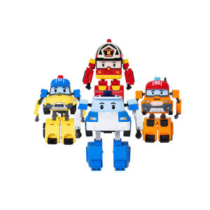 Robocar Poli | Transformable Fire Truck and Ambulance Set 4 Inches