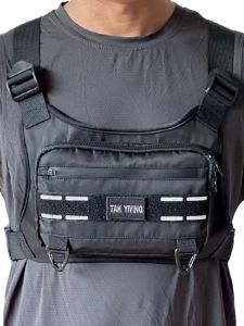 Tactical Backpack Mens Sports Phone Bag Running Cycling Multi-Functional Fitness Chest Bag Outdoor Double Shoulder Bag