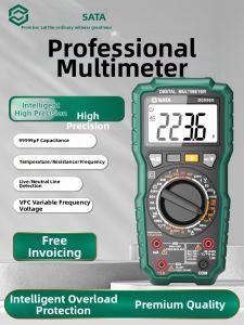 SATA | Digital High-precision Multifunctional Intelligent Burn-resistant Electricians Multimeter