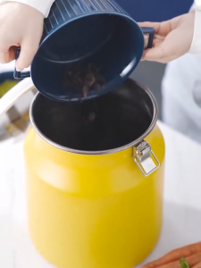 Household insect-proof rice bucket 304 stainless steel storage Soup bucket insulation container