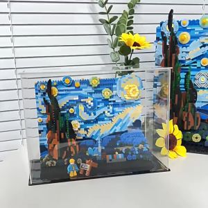 3D Brick Loz Ideas The Starry Night By Vincent Van Gogh Mini Mainan Balok Building Block
