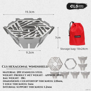 Outdoor Mini Circle Wind Shield Portable Camping Stove Windproof Ring High-temperature Resistant Camping Picnic Cooking Supplies
