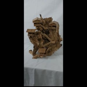 Miniatur Rumah Pohon Bambu & Desain Unik untuk Hiasan Rumah