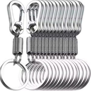 Zinc Alloy Carabiner Key Chain / Spring Auto Keychain / Durable Gourd Buckle Keychains