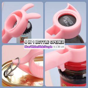 C.N. Creative Multifunction 4 in 1 Bottle Can Opener household Beer Beverage Cap Opener Cute Rabbit Ears