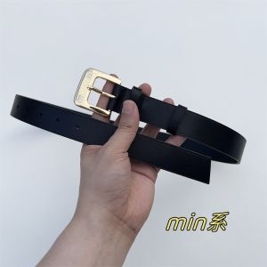 Classic Belt Collection! Niche Style Retro M Letter Yang Shulin Classic Style Easiest for Match Womens Leather Belt Waist Belt